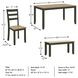 Gesthaven Natural And Green 6 Piece Dining Set