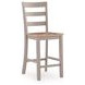 Loyander Natural and Gray Counter Height Stool Set of 2