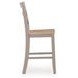 Loyander Natural and Gray Counter Height Stool Set of 2