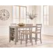 Loyander Natural and Gray Counter Height Stool Set of 2