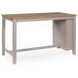 Loyander Natural and Gray 60" Rectangular Counter Height Dining Table with Storage Shelves
