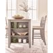 Loyander Natural and Gray 60" Rectangular Counter Height Dining Table with Storage Shelves