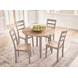 Loyander Natural and Gray Dining Side Chair Set of 2