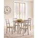 Loyander Natural and Gray Dining Side Chair Set of 2