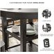 Langwest Cherry Brown 5 Piece Counter Height Dining Set