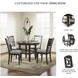 Langwest Cherry Brown 5 Piece Dining Set