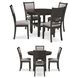 Langwest Cherry Brown 5 Piece Dining Set