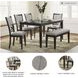 Langwest Cherry Brown 6 Piece Dining Set