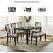 Langwest Cherry Brown 6 Piece Dining Set
