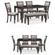 Langwest Cherry Brown 6 Piece Dining Set