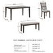Langwest Cherry Brown 6 Piece Dining Set