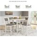 Erinberg Antique White 5 Piece Counter Height Dining Set