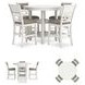 Erinberg Antique White 5 Piece Counter Height Dining Set