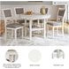 Erinberg Antique White 5 Piece Dining Set