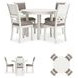 Erinberg Antique White 5 Piece Dining Set