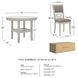 Erinberg Antique White 5 Piece Dining Set