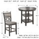 Wrenning Light Gray 5 Piece Counter Height Dining Set