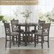 Wrenning Light Gray 5 Piece Counter Height Dining Set