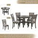 Wrenning Light Gray 5 Piece Dining Set