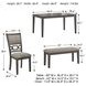 Wrenning Light Gray 6 Piece Dining Set