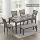 Wrenning Light Gray 6 Piece Dining Set