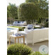 Tangier White And Natural Teak Side Table
