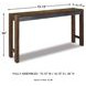 Torjin Brown and Gray Long Counter Height Dining Table