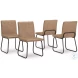 Pharwynn Toast Upholstered Side Chair Set Of 4