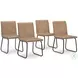 Pharwynn Toast Upholstered Side Chair Set Of 4