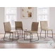 Pharwynn Toast Upholstered Side Chair Set Of 4