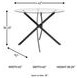 Pharwynn Black Round Dining Table