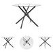 Pharwynn Black Round Dining Table