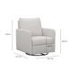 Nancy Light Gray Upholstered Swivel Glider Rocker Nursing Chair