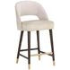 Monae Bravo Cream Performance Fabric Counter Height Stool