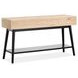 Craftsman Ridge Driftwood and Black Rectangular Sofa Table