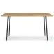 Gretlynn Natural And Black Rectangular Dining Table