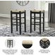 Mirimyn Black Bar Stool Set of 2