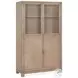 Ainsley Cerused Khaki Display Cabinet