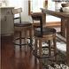 Pinnadel Upholstered Swivel Adjustable Counter Height Chair