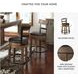 Pinnadel Upholstered Swivel Adjustable Counter Height Chair