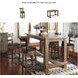 Pinnadel Upholstered Swivel Adjustable Counter Height Chair