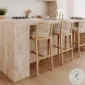 Gerri Performance Tweed and Rattan Counter Height Stool