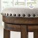 Valebeck Beige And Brown Swivel Counter Height Stool