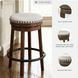 Valebeck Beige And Brown Swivel Counter Height Stool