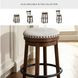 Valebeck Beige And Brown Swivel Counter Height Stool