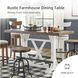 Valebeck White And Brown Counter Height Dining Table