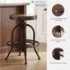 Valebeck Brown Swivel Bar Stool Set of 2