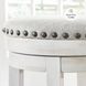 Valebeck Beige And White Swivel Counter Height Stool