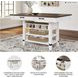 Valebeck White And Brown Storage Counter Height Dining Table