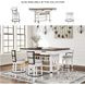 Valebeck White And Brown Storage Counter Height Dining Table